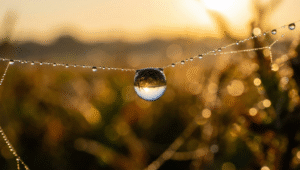 Macro shot tetesan air