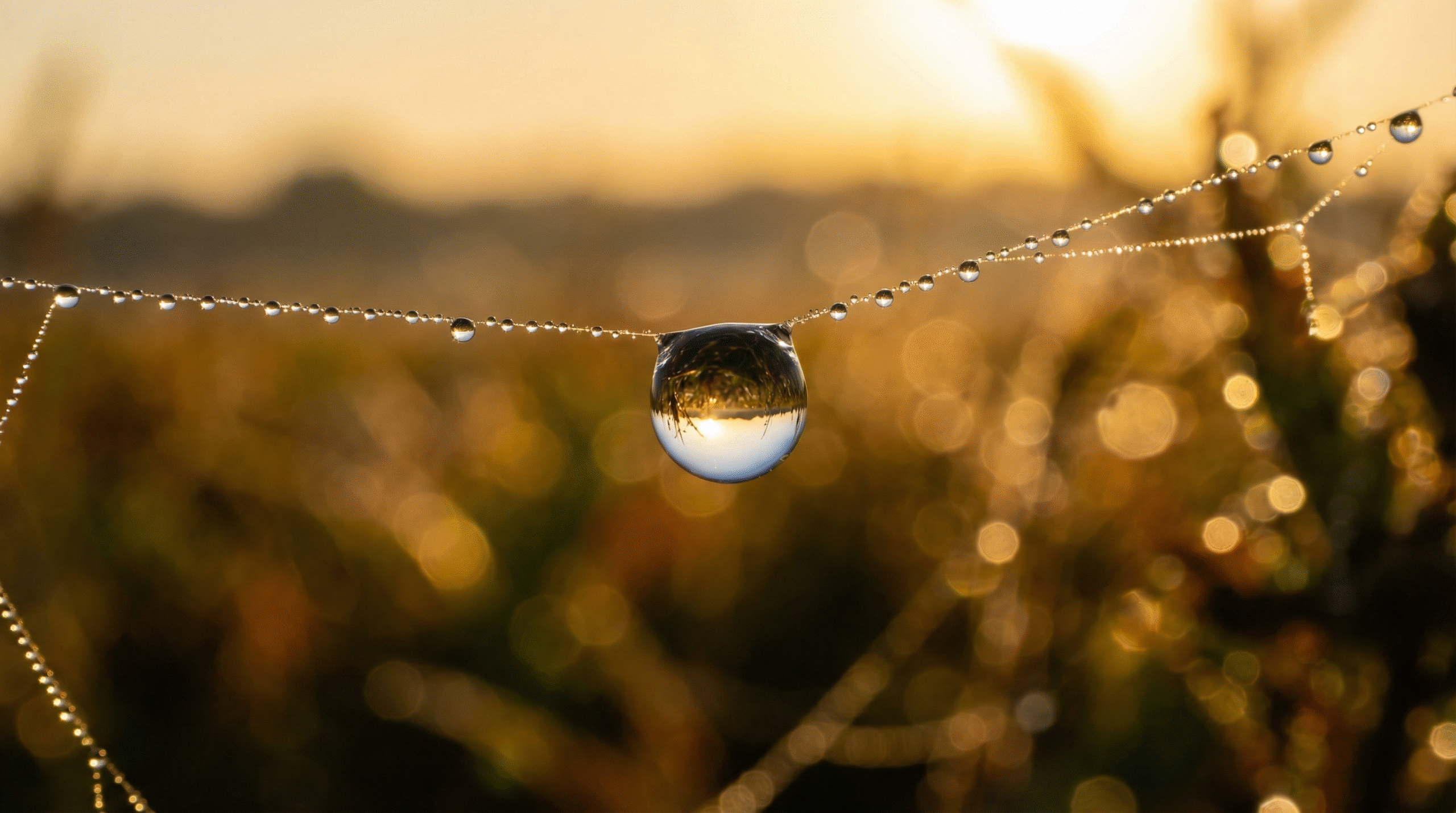 Macro shot tetesan air